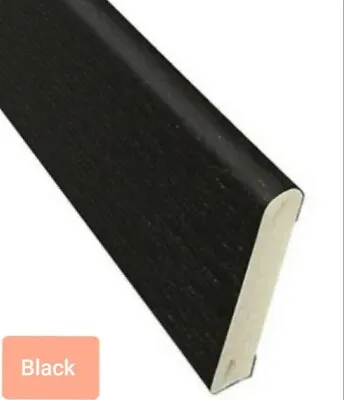 2.5m X 20mm BLACK WOODGRAIN UPVC Plastic Trim Cloaking Fillet Window Bead COILED • £12.98