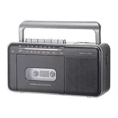 Portable Cassette Player Boombox AM FM Cassette Tape Player Recorder With Lo... • $53.39