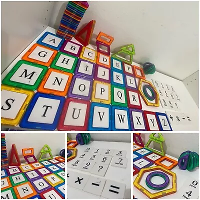 MAGFORMERS Magnetic Pieces With Letters & Numbers • $60