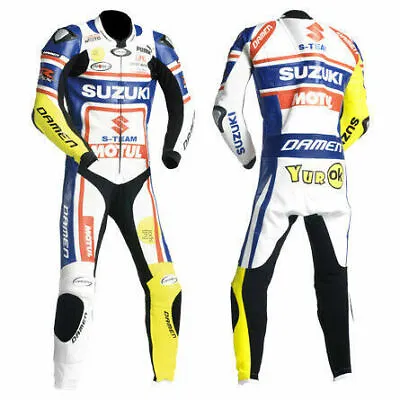 $269.21 • Buy Mens Suzuki GSXR Motorcycle 1PC Suit Leather Motorbike Sport Biker Racing Armour