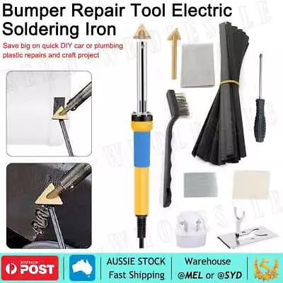 Plastic Welding Repair Kit Surface Repair Soldering Iron Bumper Dashboard Welder • $20.95