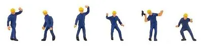 THW Personnel (6) N Gauge Figure Set Faller 155361 • £12.50