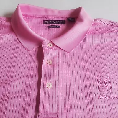 TPC LAS VEGAS Golf Polo Super Dry  Short Sleeves Shirt  Pink XL • $19.99