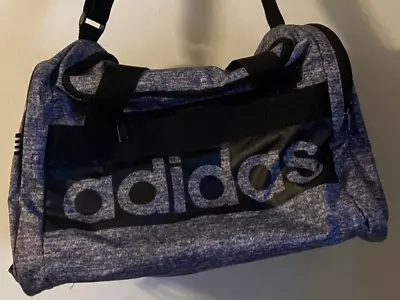 Adidas Originals Unisex Small Gym Duffel Bag Jersey Onix Black Grey Trefoil • $18