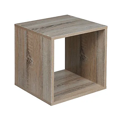 Modern Wooden Bookcase Shelving Display Storage Wood Shelf Shelves Cube Display • £10.89