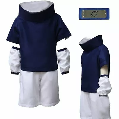 Anime Naruto Sasuke Uchiha Cosplay Fancy Clothing Christmas Masquerade Uniform • £29.46