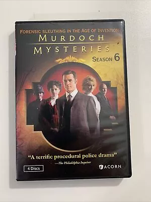 Murdoch Mysteries: Season 6 (DVD 2013 4-Disc Set) Murder Mystery • $5.49