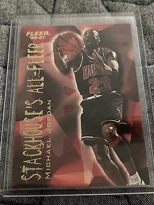 Fleer 96-97 Michael Jordan # 4 Of 12 Stackhouse’s All-Fleer • $20