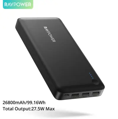 $60 • Buy RAVPower Xtreme 26800mAh Portable USB Charger - Black (RP-PB41)