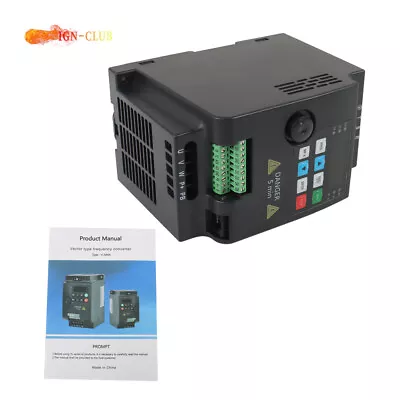 2.2KW Variable Frequency Drive Inverter VFD 3HP 220V VSD 1-3 Phase • $85.65