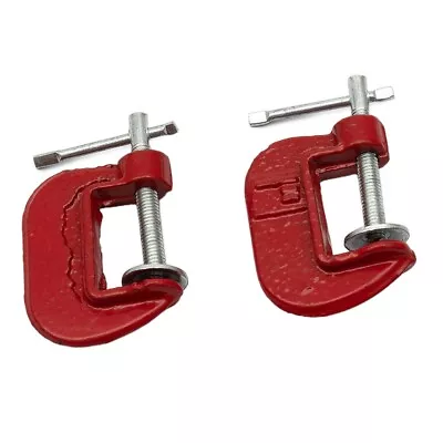 Adjustable 1  Mini G Clamp For Woodworking And Metal Clamping Pack Of 2 • $21.92