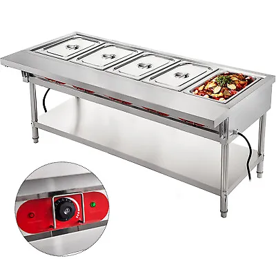 VEVOR Commercial Steam Table Electric Steam Table 5-Well Steam Table 3750W • $945.99