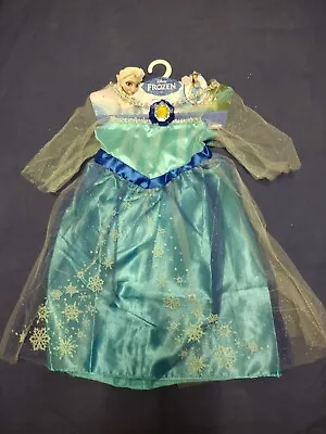 NWT Disney Frozen Elsa Dress Costume Girl's 4 5 6 6x Halloween Dress-Up Play 3+ • $9.95