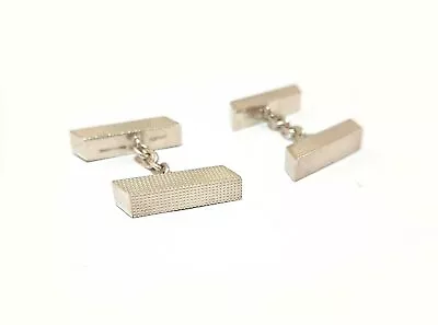 Authentic Hermes Square Cufflinks Silver SV925 Men's HERMES • $406.20