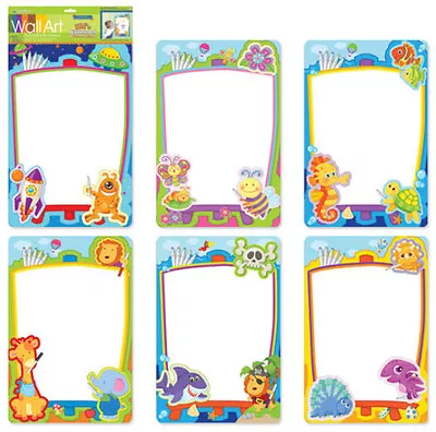 £7.72 • Buy Child's DRY ERASE BOARD Wall Sticker SEAHORSE & TURTLE Decal Draw Write Creative