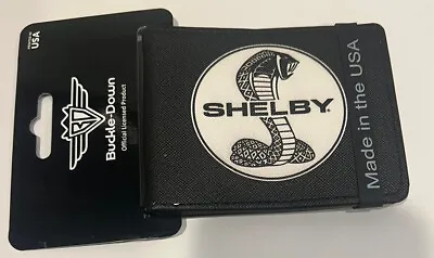 NWT Buckle-Down Men's Blue Wallet - Shelby Cobra Black & White Signature Design • $17.50