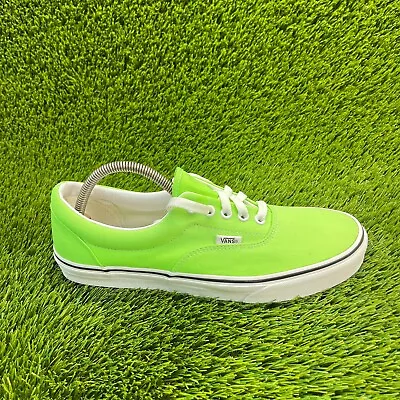 Vans Era Low Top Mens Size 10 Green White Athletic Casual Shoes Sneakers 508731 • $39.99