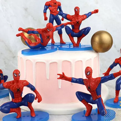 7 PCS Set Marvel Super Hero Spider Man Action Figure Model Toy Cake Topper Decor • £6.49