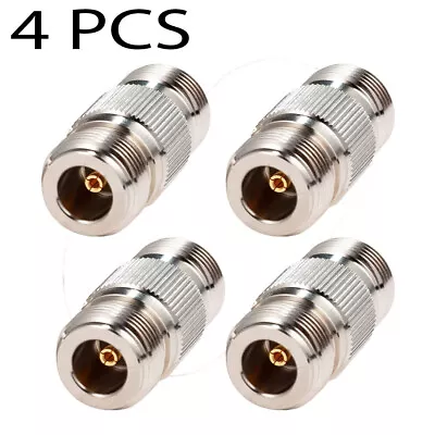 4 Pack Lot N-Type Double Female Jack Coupler RF Antenna Adapter Barrel Connector • $11.16