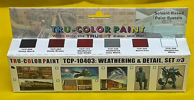 Weathering Set #3 (6) 1 Oz For Structures Tru-color Air Brushable Paint Tsp10403 • $80.27