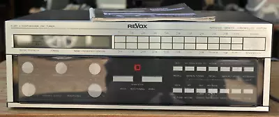 Revox B261 Synthesizer FM Tuner W/ Manual & Dust Cover • $400