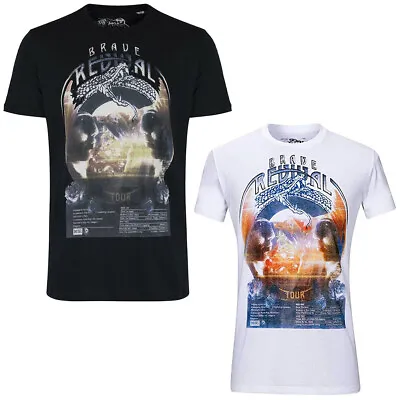 Diesel Men's 00S7VL Short Sleeve Brave Revival Tour Graphic T-Shirt • $29.19