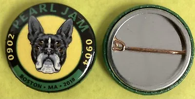 $7.99 • Buy Pearl Jam Boston Pin Sept 2018 Boston Terrier Button Fenway Park Eddie Vedder
