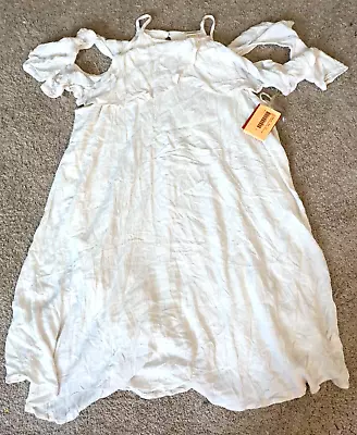 Mossimo Women's Gauzy Cold Shoulder Top Xxl Cream New With Tags!!! • $9.99