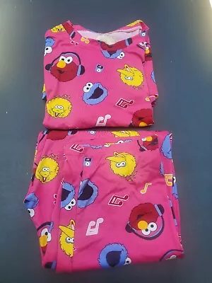 Sesame Street Elmo Big Bird Pajamas 2 Pajama Sets 18  Pit To Pit Size S-M Youth  • $7.99