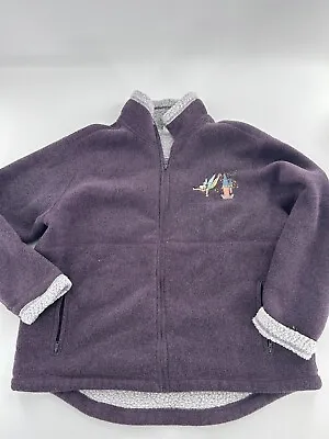 Walt Disney World Woman’s Fleece Purple Tinker Bell XL Zip Up Jacket  • $24