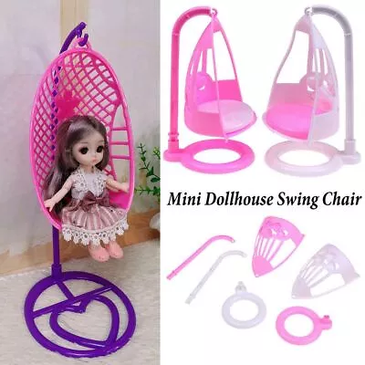 Swing Chair Doll Miniature Furniture Princess Accessories Doll House Decoration • $5.83