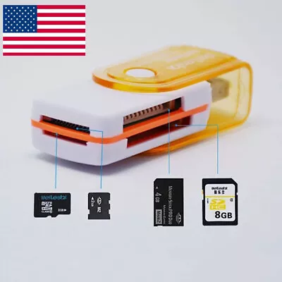 All In One USB 2.0 Memory Card Reader Adapter For Micro SD MMC SDHC TF M2 MS Duo • $1.51