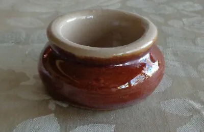 Vintage Pearsons Of Chesterfield England Pottery Rustic Butter Pat / Salt Pot • $8.50