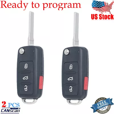 2 For 2011 2012 2013 2014 2015 2016 Volkswagen VW Jetta Keyless Remote Key Fob • $18.95
