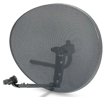 £38.99 • Buy 80cm Zone 2 Satellite Dish & MK4 Single LNB For Sky Freesat HD Polsat Hotbird
