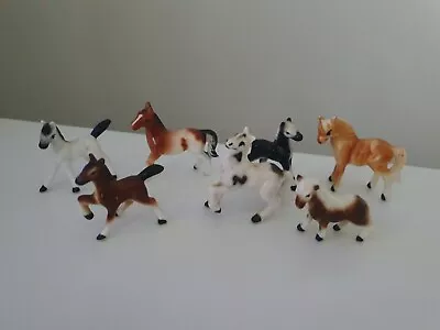 WADE/BESWICK? - Set Of 7 - Tiny/Small - HORSE / PONY - 3cm/4cm/5cm - VGC • £10