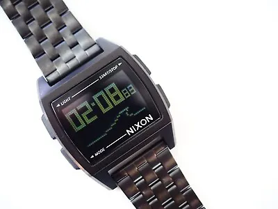 Nixon Base All Black Watch A1107-001 New With Tags • £124.99