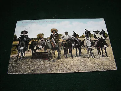 £2.99 • Buy Vintage Postcard Great Yarmouth Seaside Donkey Rides Children Animated Norfolk