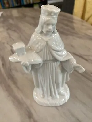 Vtg Midwest Importers Nativity Piece Standing 6.5  Wiseman King 6  White 1989 • $10