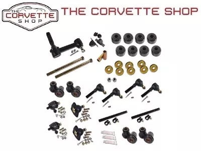 C3 Corvette Front Suspension Rebuild Kit Deluxe Poly Bushing Ball Joint 1963-82 • $385.54