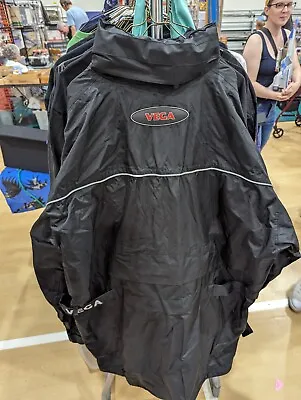 Vega Technical Gear Motorcross Riding Jacket & Pants XL Packable Rain SUIT BLACK • $29.94