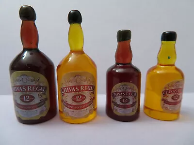 4 PCS WHISKEY BOTTLES 1/6 SCALE MINIATURE DOLLHOUSE FOOD For BARBIE GI JOE KEN • $4.99