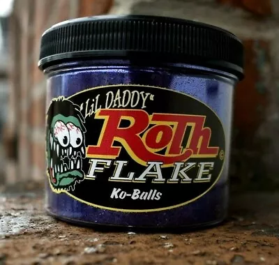 KO-BALLS Lil' Daddy Roth Metal Flake 2oz .015 Kustom Rod Chopper Paint • $22