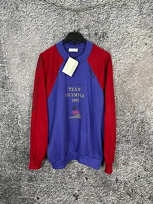 Mens Adidas Team Olympia 90s Barcelona Vintage Sweatshirt Olympic Games Size L • $200