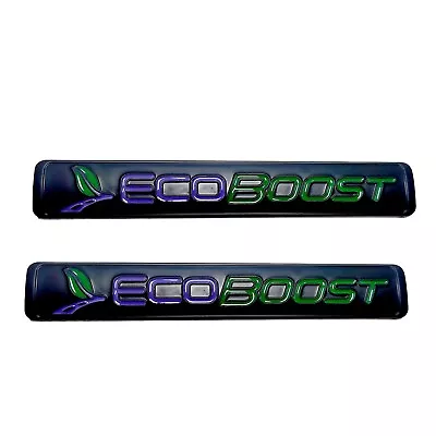 2X ECOBOOST Emblems Badges Nameplate For SUV F150 ECOBOOST 2011-2018 Black Green • $14.99