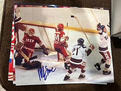 Mike Eruzione Autograph Signed 8x10 Photo 1980 Olympics Hockey Gold Medal • $15