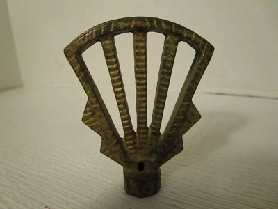 $24.70 • Buy Vintage Lamp Finial Topper 3.25  Gilded Cast Iron Open Work Fan Design Antique