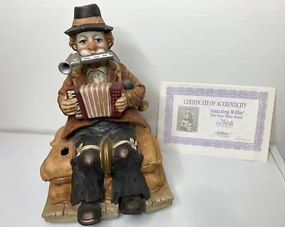 Waco Melody In Motion  Amazing Willie The One Man Band  Music Box Porcelain READ • $22.50