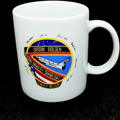 Vintage Space Shuttle Coffee  Mug Cup Gibson Bolden Hawley Chang-Diez Nasa • $17.13