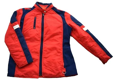 Mens Vintage 70s Red Blue Zipped Ski Jacket Anorak Retro Small 36  Chest • £9.95